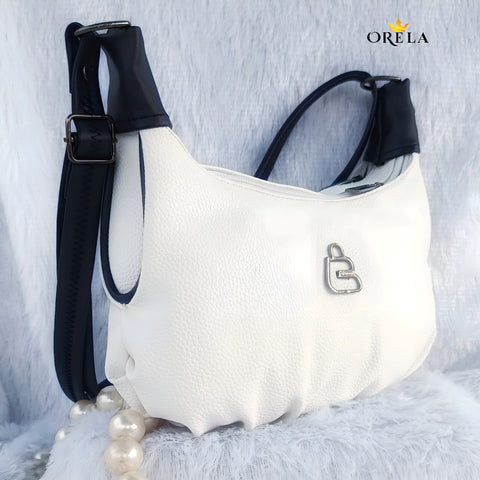 Orela Elegant Ivory Luxe Shoulder Handbag